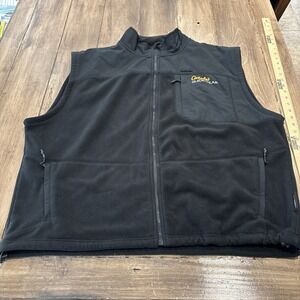 Cabela's Polartec Fleece Vest Men's 2XL Regular Black Full Zip Outdoor